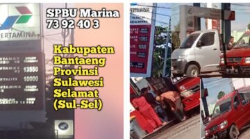 Biosolar 6.800 Naik Menjadi 8000 Per Liter Di SPBU 73 92 40 3 Marina Kabupaten Bantaeng Milik Hj.Rahmat